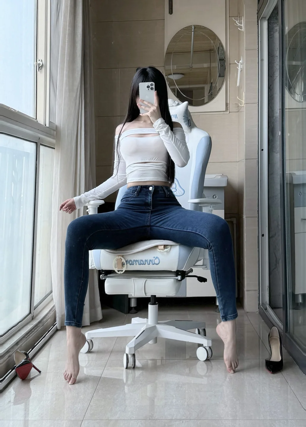不可爱羚 – 牛仔裤 [28P,7V-1.1GGB] tg@simisebaisi 【丝足阁】021.webp
